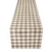 Buffalo Check Table Runner - 13-in x 48-in by Achim Home Décor in Taupe