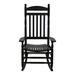 Red Barrel Studio® Outdoor Amelio Rocking Solid Wood Chair in Black | 47 H x 26 W x 34 D in | Wayfair C9C9D16BA3794CE4B50FF4D4848A89C8