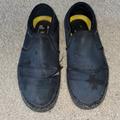 Vans Shoes | Black Distressed Slip On Vans | Color: Black | Size: 8.5