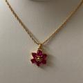 Kate Spade Jewelry | Kate Spade Cubic Zirconia Flower Necklace Pink/Gld | Color: Gold/Pink | Size: Os