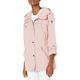 GUESS Women's Ladies Hooded Anorak with Adjustable Sleeves, Pastel Pink, Medium