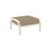 Tropitone Marconi Outdoor Ottoman w/ Sunbrella Cushions Metal in Brown | 15.5 H x 28.5 W x 24 D in | Wayfair 542017_PMT_Dupione Sand