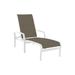 Tropitone Muirlands 78.5" Long Reclining Single Chaise Metal in White | 22 H x 29.5 W x 78.5 D in | Outdoor Furniture | Wayfair 162032_SNo_Gaviota