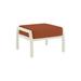 Tropitone Muirlands Outdoor Ottoman w/ Sunbrella Cushions Metal in Brown | 15.5 H x 27.5 W x 25 D in | Wayfair 612017_PMT_Cayenne