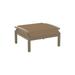 Tropitone Marconi Outdoor Ottoman w/ Sunbrella Cushions Metal in Brown | 15.5 H x 28.5 W x 24 D in | Wayfair 542017_MOA_Canvas Heather Beige