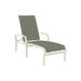 Tropitone Muirlands 78.5" Long Reclining Single Chaise Metal in White | 22 H x 29.5 W x 78.5 D in | Outdoor Furniture | Wayfair