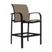 Tropitone Laguna Beach 28" Patio Bar Stool in Black/Brown | 45 H x 25.5 W x 29 D in | Wayfair 752026_OBS_Chimayo