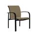 Tropitone Laguna Beach EZ Span™ Laguna Patio Dining Armchair Sling in Black | 34 H x 28 W x 29 D in | Wayfair 752024_OBS_Gold Coast