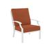 Tropitone Marconi Patio Chair w/ Cushions in Gray/White | 35 H x 29 W x 33 D in | Wayfair 542011_SNO_Cayenne