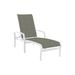 Tropitone Muirlands 78.5" Long Reclining Single Chaise Metal in White | 22 H x 29.5 W x 78.5 D in | Outdoor Furniture | Wayfair
