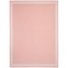 Pink/White 87 x 63 x 0.25 in Area Rug - Dovecove Willem Coral/Beige Indoor/Outdoor Area Rug Polypropylene | 87 H x 63 W x 0.25 D in | Wayfair