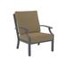 Tropitone Marconi Patio Chair w/ Cushions in Red/Gray/Brown | 35 H x 29 W x 33 D in | Wayfair 542011_GPH_Timber Weave