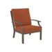 Tropitone Marconi Patio Chair w/ Cushions in Gray/Brown | 35 H x 29 W x 33 D in | Wayfair 542011_MOC_Cayenne