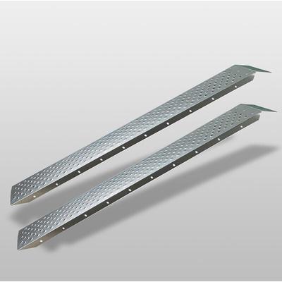 Trutzholm 2 x Auffahrrampe 180 cm Tragkraft 400 kg Stahl grau profiliert Verladerampe Rampe Image