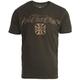 West Coast Choppers Eagle Crest T-Shirt, grün-braun, Größe M