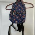 Urban Outfitters Bags | Floral Mini Backpack | Color: Blue | Size: Os