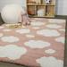 Mod-Tod Clouds Kids Shag Area Rug