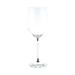 Sparkles Home Rhinestone Wine Glasses with Crystal-Filled Stems