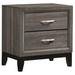 Coaster Furniture Watson Grey Oak and Black 2-drawer Nightstand