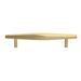 GlideRite 5-Pack 5-inch Center Solid Faceted Bar Bar Pull Satin Gold