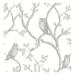 Enchanted Forest Grey Owl & Tree Wallpaper - 20.5 x 396 x 0.025