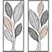 FirsTime & Co. Antique Gold & Metal Metallic Leaves Wall Decor Set