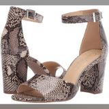 Jessica Simpson Shoes | Jessica Simpson Sherron Block-Heel Snake 8 Nwob | Color: Brown | Size: 8