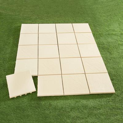 Lawn Tiles, Set of 12 by BrylaneHome in Tan