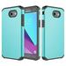 Galaxy J7 V Case Galaxy J7 2017 Galaxy J7 Perx Case Galaxy J7 Sky Pro Galaxy Halo Case [Drop Protection] Silicone Hybrid Dual Layer Defender Protective Case Cover for Galaxy J7 V - Teal