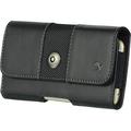 Black3 Horizontal Belt Clip Leather Pouch Case for Samsung Galaxy Ace Style