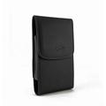 LG Stylo 3 Plus Pouch Vertical Leather Case Belt Clip Pouch Holster Sleeve for LG Stylo 3 X venture Stylus 3 (Fits w/ Otterbox Symmetry/ Commuter / Lifeproof Case On) Black