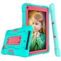 Goldcherry For RCA Voyager 7 Case Hybrid Heavy Duty Defender Shockproof Protective with Built-in Kickstand for RCA Voyager/RCA Voyager II 7 Inch Tablet(Mint Green/Pink )