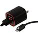 2.4Amp Rapid Home Wall Travel Charger USB 6ft Long Cable Power Adapter Micro-USB Data Sync Cord with LED Light 5G for Samsung Galaxy Tab 4 NOOK 10.1 (SM-T530) 7.0 (SM-T230) E NOOK 9.6 (SM-T560)
