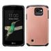 LG Optimus Zone 3 Cases | LG K4 Cases | LG Spree Cases | LG Rebel Cases Slim Hybrid Dual Layer[Shock Resistant] Case - Rose Gold