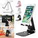 HOTBEST Uniersal Cell Phone Holder Desktop Mount Non-slip Mobile Phone Stand for Phone Pad Aluminum Desktop Solid Portable Uniersal Desk Stand