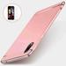 3 in 1 Hybrid Hard Back Case Ultra Thin and Slim Anti-Scratch Matte Shockproof Cover with Screen Protector for Samsung Galaxy A40 - rosegold