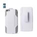 Apple Iphone 6 Plus 3-in-1 Hybrid Heavy Duty Holster Combo Case In Gray White