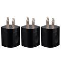 USB Wall Charger Adapter 1A/5V 3-Pack Travel USB Plug Charging Block Brick Charger Power Adapter Cube Compatible with iPhone Xs/XS Max/X/8/7/6 Plus Galaxy S9/S8/S8 Plus Moto Kindle LG HTC Google