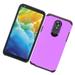 LG Stylo 5 Phone Case Protective Tuff Hybrid Drop Protection Shockproof Armor Dual Layer Heavy Duty Rubber Rugged Silicone Gel TPU Cover PURPLE Ultra Slim Hard Frame Bumper Case Cover for LG Stylo 5