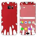 Skin Decal For Samsung Galaxy S7 Edge / Red Stretch Slime Blood