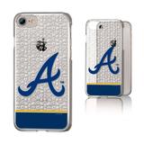 Atlanta Braves iPhone 6/6s/7/8 Logo Stripe Clear Case