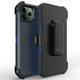 For Apple iPhone 11 Heavy Duty Defender Armor Hybrid Case Cover With Clip Blue/Blue