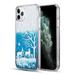 Luxmo [Premium Series] Waterfall Quicksand Fusion Liquid Glitter Case for iPhone 11 Pro 5.8 inch with Atom Cloth - Winter Deer