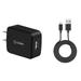 Cellet Wall Charger for Alcatel ideal XTRA (AT&T) - High Power (10 Watt/2.1 Amp) USB Wall Charger with Detachable Micro USB Cable (4 feet) and Atom Cloth for Alcatel ideal XTRA (AT&T)