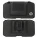 Nylon Stitched Holster Carrying Case with Belt Loop and Clip for LG Q7 / K30 / Zone 4