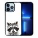 FINCIBO Soft Rubber Protector Cover Case for Apple iPhone 13 Pro 6.1 2021 (NOT FIT Apple iPhone 13 mini 5.4 2021/iPhone 13 6.1 2021/iPhone 13 Pro Max 6.7 2021) Raccoon