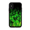 Skin for OtterBox Symmetry Case for iPhone X Skins Decal Vinyl Wrap Stickers Cover - weed green bud marijuana leaves