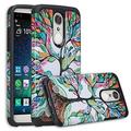 LG Tribute Dynasty Case LG Aristo 2 Case LG Tribute Dynasty [Hybrid Armor] Protective Soft Silicone Slim Hybrid Case Cover for LG Tribute Dynasty - Colorful Tree Hybrid