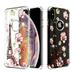 Apple iPhone Xs Max (6.5 in) Phone Case Tuff Hybrid Shockproof Impact Rubber Dual Layer Hard Soft Protective Hard Case Cover Transparent Eiffel Tower Flowers Phone Case for Apple iPhone Xs Max / 6.5