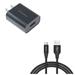 USB 18W Quick Home Charger w Charger Cord Type-C 10ft USB Cable N4W for Motorola Moto Z3 Play Z2 Play Z Play Droid Force Droid X4 Revvlry Plus G7 Power Play G6 Razr (2020) - Nokia 3.1 8